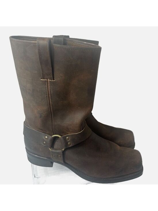 Frye Other - FRYE Gaucho Oiled Brown Conway Leather Harness Moto Biker Western Boot 87350
